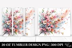 Tumbling Spring Wind Watercolor Tumbler Product Image 1