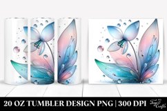 Glossy Snowdrop Splash 20 Oz Tumbler Product Image 1