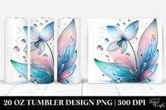 Glossy Snowdrop Splash 20 Oz Tumbler Product Image 1