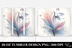 Glossy Snowdrop Frame, Transparent 20 Oz Tumbler Product Image 1