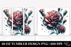Glossy Carnation Tumbler Product Image 1
