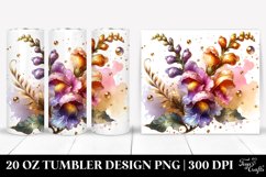 20 Oz Tumbler Sublimation | Shiny Snapdragon Golden Product Image 1