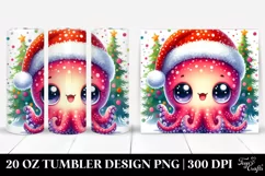 Baby Octopus with Christmas Lights 20 Oz Tumbler Product Image 1