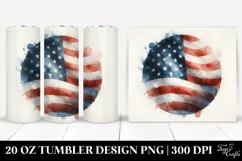 A Washed Watercolor Flag 20 oz Tumbler Product Image 1