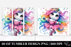 Cute Unicorn Playing | 20 oz Tumbler Product Image 1