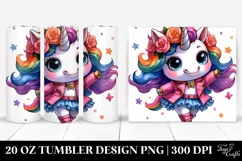 Cute Unicorn Dancing | 20 oz Tumbler Product Image 1