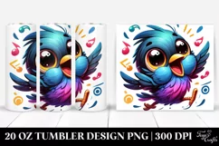 Colorful Dancing Blackbird | 20 Oz Tumbler Product Image 1