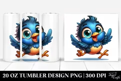 Colorful Baby Blackbird | 20 Oz Tumbler Product Image 1