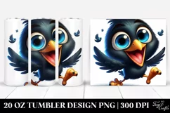 Colorful Baby Blackbird | 20 Oz Tumbler Product Image 1