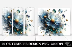 Glowing Cosmos Watercolor Tumbler Product Image 1