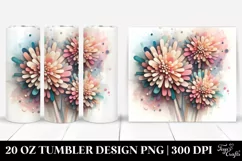 Chrysanthemum Artwork, 20 Oz Tumbler Product Image 1