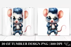 Proud Monkey Dancing, Digital 20 Oz Tumbler Product Image 1