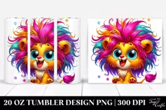 Crazy Baby Lion | 20 Oz Tumbler Product Image 1