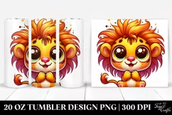 Crazy Baby Lion | 20 Oz Tumbler Product Image 1