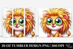 Crazy Baby Lion | 20 Oz Tumbler Product Image 1
