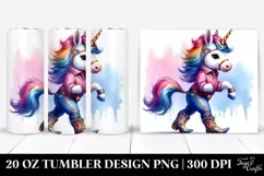 Baby Unicorn Cajun Two-Step Dancer. 20 oz Tumbler Design Product Image 1