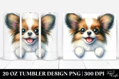 Funny Baby Papillon | 20 Oz Tumbler Product Image 1