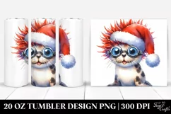 Baby Seal with Santa Hat, 20 Oz Tumbler Product Image 1