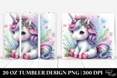 Cute Baby Unicorn from | 20 oz Tumbler Product Image 1