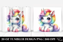 Cute Baby Unicorn from | 20 oz Tumbler Product Image 1