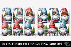 Cute Gnomes with Detailed Hats 20 Oz Tumbler Product Image 1