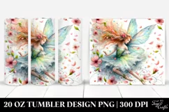 Tumbling Fairy Spring Watercolor Tumbler Product Image 1