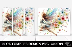 Fairy Wind Clipart Tumbler Product Image 1