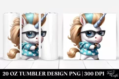 Cute Baby Unicorn Posing as Johnny Bravo from | 20 oz Product Image 1