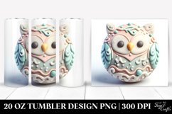 Pastel Marzipan Owl Clipart 20 Oz Tumbler Product Image 1