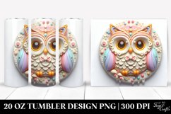 Pastel Marzipan Owl Clipart 20 Oz Tumbler Product Image 1