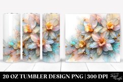 Glossy Narcissus with Clipart 20 Oz Tumbler Product Image 1