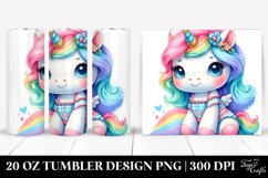 Cute Baby Unicorn with Beachwear from | 20 oz Tumbler Product Image 1