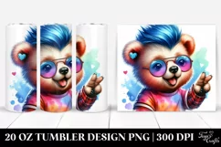 Excited Baby Bear | 20 oz Tumbler Product Image 1