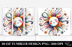 Colorful Whimsical Sun | 20 oz Tumbler Product Image 1