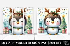 Expressive Penguin, Holiday 20 Oz Tumbler Product Image 1