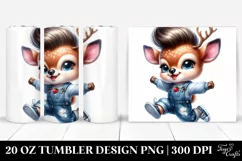 Happy Jumping Deer 20 Oz Tumbler Product Image 1