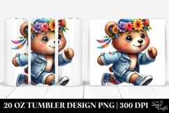 Running Baby Bear | 20 oz Tumbler Product Image 1
