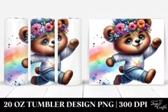 Running Baby Bear | 20 oz Tumbler Product Image 1