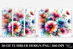 Colorful Daisy Pot | 20 Oz Tumbler Product Image 1