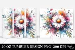 Colorful Daisy Pot | 20 Oz Tumbler Product Image 1