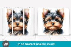 Watercolor Baby Yorkshire Terrier | 20 oz Tumbler Product Image 1