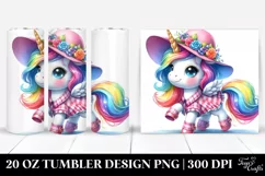 Cute Unicorn Playing | 20 oz Tumbler Product Image 1