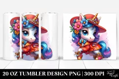 Cute Unicorn Playing | 20 oz Tumbler Product Image 1