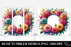 Zinnia Colorful Frame Tumbler Product Image 1