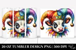 Baby Cow Jester's Hat. 20 oz Tumbler Design Product Image 1