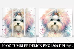 Pastel Havanese with Crazy Haircut Clipart Product Image 1
