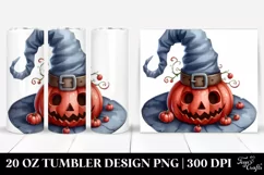 Funny Halloween Hat in Watercolor Clipart Product Image 1