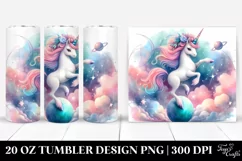 Dancing Unicorn from Mystical Planet | 20 Oz Tumbler Product Image 1