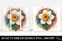 Stained Narcissus | 20 Oz Tumbler Product Image 1