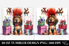 Expressive Bloodhound, Christmas 20 Oz Tumbler Product Image 1